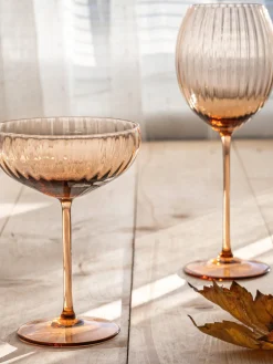 Fashion ANNA VON LIPA Verres à vin blanc artisanaux Lyon, 2 pièces Terracotta
