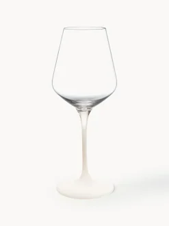 Sale Villeroy & Boch Verres à vin blanc en cristal Manufacture Rock, 4 pièces Transparent, blanc