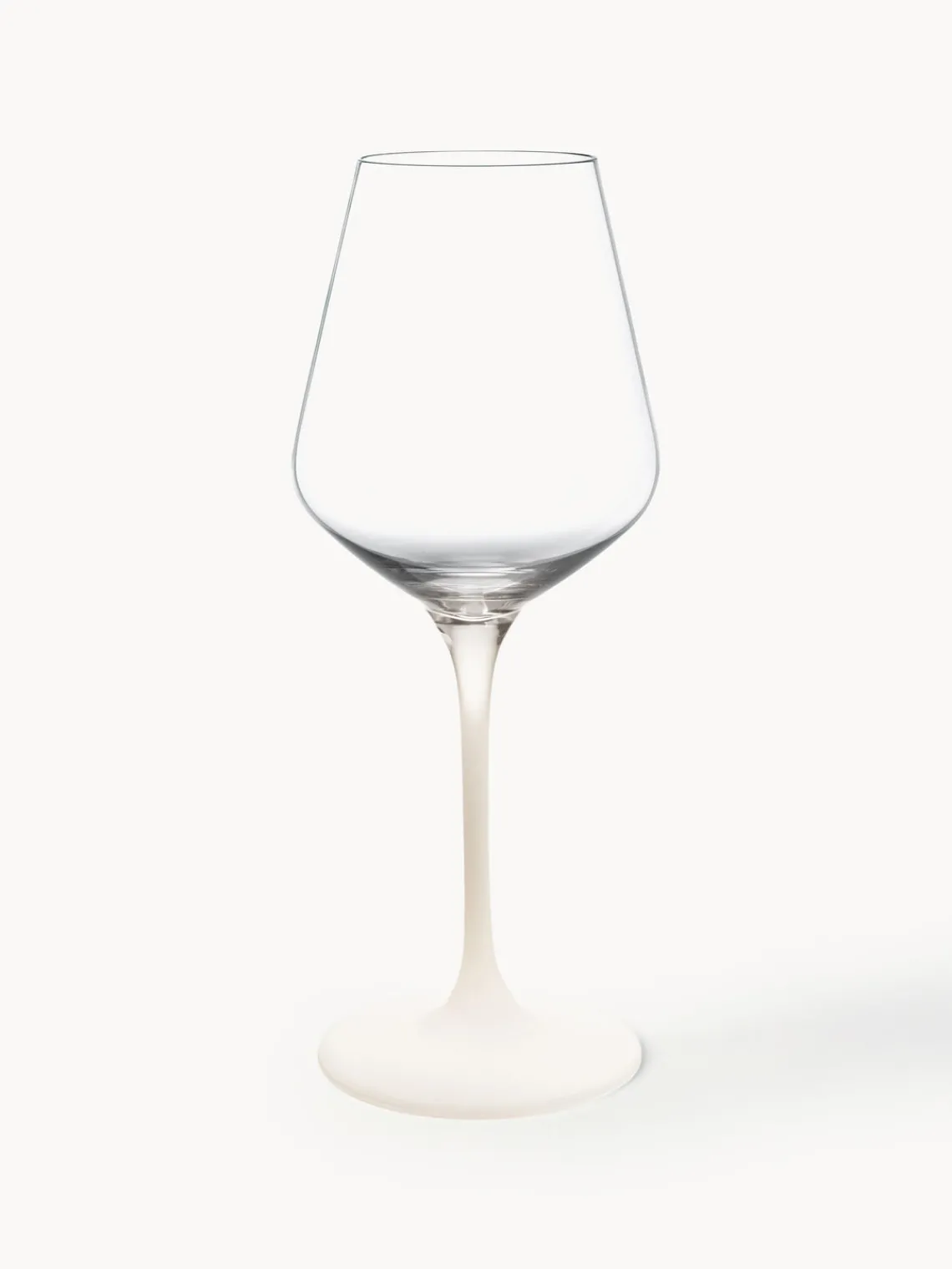 Sale Villeroy & Boch Verres à vin blanc en cristal Manufacture Rock, 4 pièces Transparent, blanc