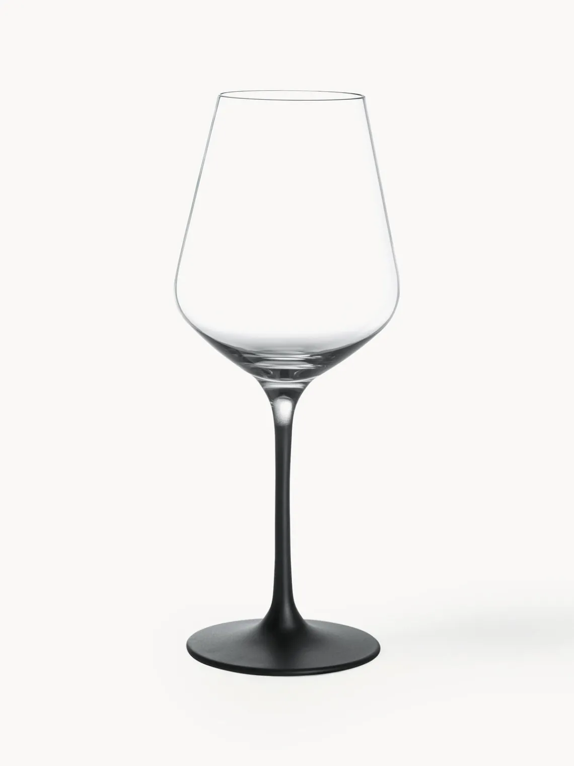 Best Villeroy & Boch Verres à vin blanc en cristal Manufacture Rock, 4 pièces Transparent, noir