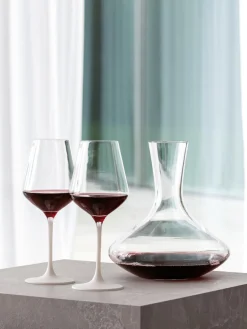 New Villeroy & Boch Verres à vin rouge en cristal Manufacture Rock, 4 pièces Transparent, blanc