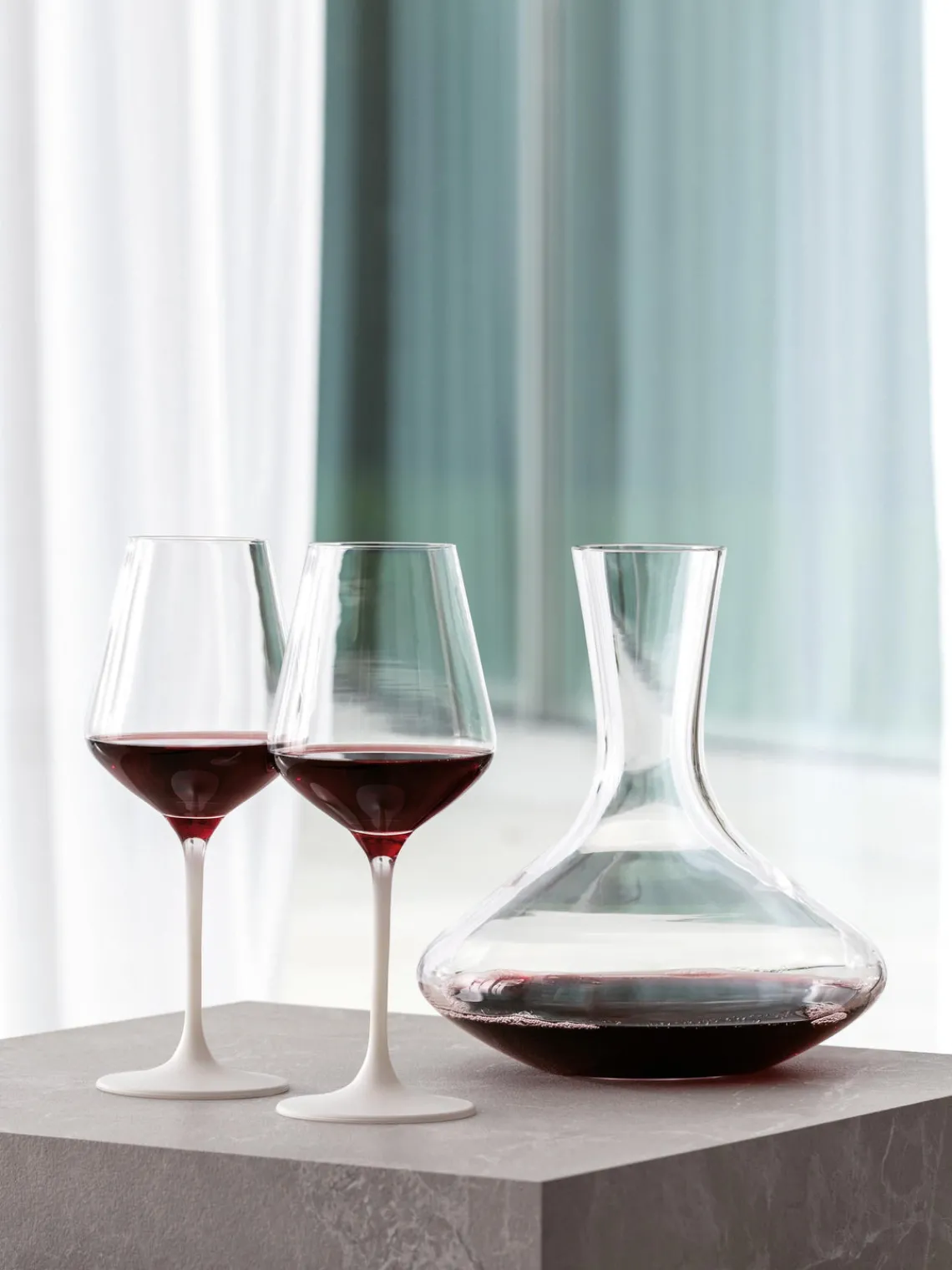 New Villeroy & Boch Verres à vin rouge en cristal Manufacture Rock, 4 pièces Transparent, blanc