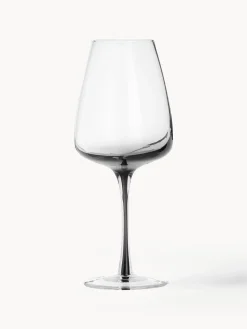 Best Broste Copenhagen Verres à vin soufflés bouche Smoke, 4 pièces