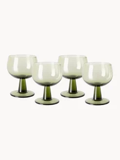 New HKLIVING Verres à vin The Emeralds, 4 pièces