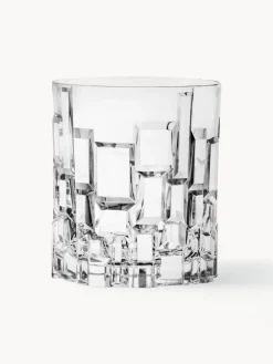 New RCR Verres en cristal avec relief Etna, 6 pièces