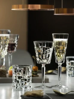 New RCR Verres en cristal avec relief Etna, 6 pièces