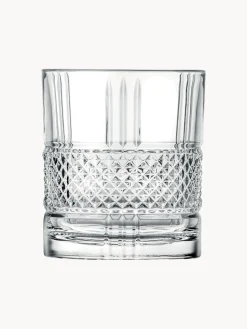 Clearance RCR Verres en cristal avec relief Brillante, 6 pièces