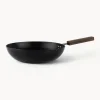 Outlet knIndustrie Wok avec revêtement antiadhésif Black