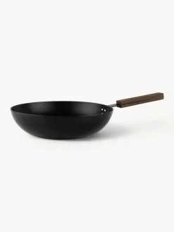 Outlet knIndustrie Wok avec revêtement antiadhésif Black